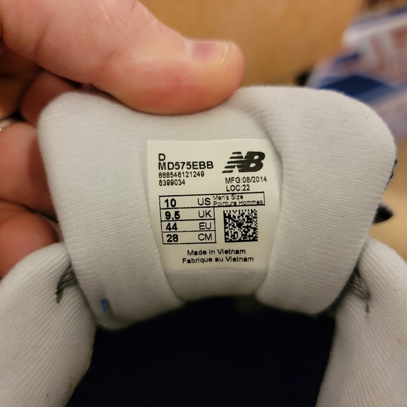 NEW BALANCE MEN MD575EBB (BLUE / BLACK) as 10us (E - Picture 5 of 6